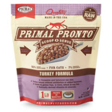 Primal Feline Turkey Pronto Formula Formula 急凍鮮肉火雞肉粒貓配方 1lbs